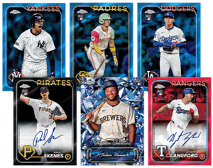 Track Stock of 2024 Topps Chrome Updates Baseball Sapphire Track Stock of 2024 Topps Chrome Updates Baseball Sapphire