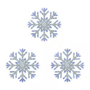 Track Stock of 9.5 in. Twinkling LED Snowflakes (3-Pack)