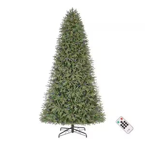 Track Stock of 12 ft. Pre-Lit LED Jackson Noble Fir Christmas Tree