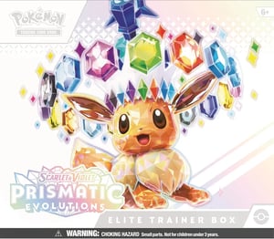 Track Stock of Pokemon Prismatic Evolutions - Elite Trainer Box