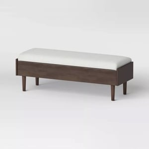 Track Stock of Threshold Wood Based Storage Bench Natural