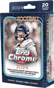 Track Stock of 2024 Topps CHROME Football Hanger Pack Track Stock of 2024 Topps CHROME Football Hanger Pack