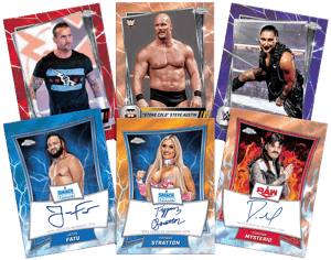 Track Stock of 2025 Topps Chrome Sapphire WWE Track Stock of 2025 Topps Chrome Sapphire WWE