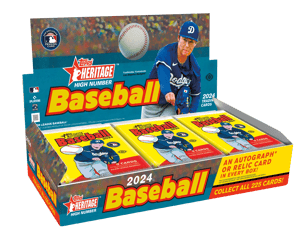 Track Stock of 2024 Topps Heritage High Number Baseball Hobby Box Track Stock of 2024 Topps Heritage High Number Baseball Hobby Box