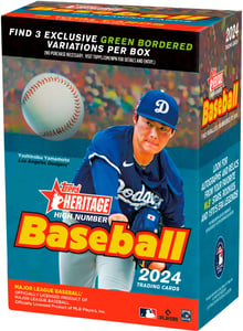 Track Stock of 2024 Topps Heritage High Number Blaster Box Track Stock of 2024 Topps Heritage High Number Blaster Box