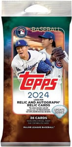 Track Stock of 2024 Topps Baseball Update Series Pack Track Stock of 2024 Topps Baseball Update Series Pack