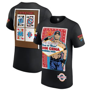 Track Stock of John Cena Farewell Tour 2025 Las Vegas T-Shirt