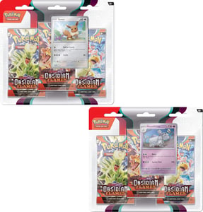 Track Stock of Pokemon Obsidian Flames 3pk Booster - Styles May Vary
