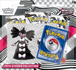 Track Stock of Pokemon White Flare Tech Sticker 3 Pack