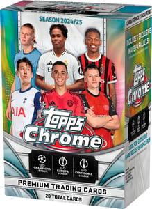 Track Stock of 2024-25 Topps Chrome UEFA Club Competitions Blaster Box Track Stock of 2024-25 Topps Chrome UEFA Club Competitions Blaster Box