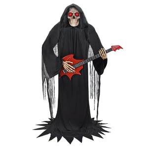 Track Stock of Haunted Living 6.1-ft Musical Reaper Animatronic