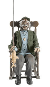 Track Stock of 6.5 ft. Dead Water Fisherman in Rocking Chair
