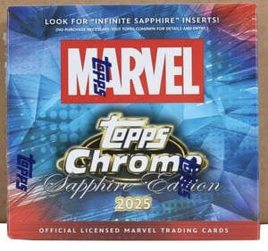 Track Stock of 2025 Topps Chrome Sapphire Marvel Track Stock of 2025 Topps Chrome Sapphire Marvel