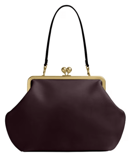 Track Stock of Coach Oversized Kisslock Frame Shoulder Clutch Bag