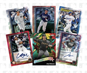 Track Stock of 2025 Topps Chrome Baseball Logofractor Hobby Box Track Stock of 2025 Topps Chrome Baseball Logofractor Hobby Box