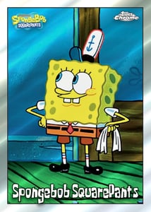 Track Stock of 2025 Topps Chrome Spongebob 25th Anniversary