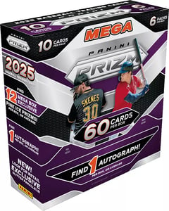 Track Stock of 2025 Panini Prizm Baseball Mega Box Track Stock of 2025 Panini Prizm Baseball Mega Box