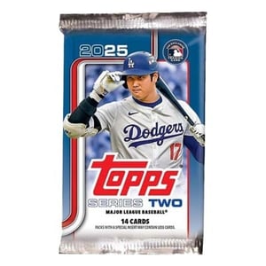 Track Stock of 2025 Topps Series 2 MLB Trading Card Retail Pack Track Stock of 2025 Topps Series 2 MLB Trading Card Retail Pack
