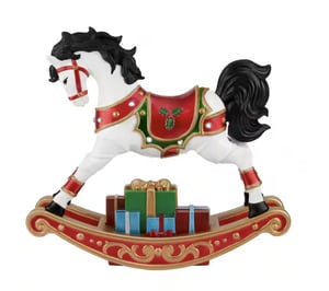 Track Stock of 3 ft. LED Rocking Horse Standing Decor