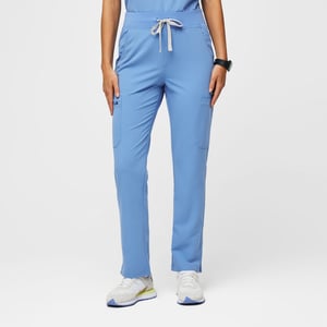 Track Stock of Figs High Waisted Yola Skinny Scrub Pants
