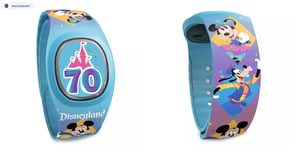 Track Stock of Disneyland 70th Anniversary MagicBand+
