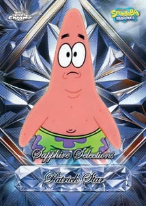 Track Stock of 2025 Topps Chrome SpongeBob 25th Anniversary Sapphire