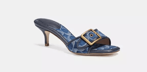 Track Stock of Coach Margot Sandal In Signature Denim