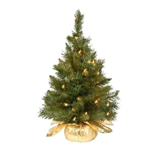 Track Stock of 2 Ft Pre-Lit Artificial Mini Christmas Tree