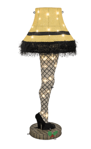 Track Stock of 3-ft LED A Christmas Story Leg Lamp Decoration