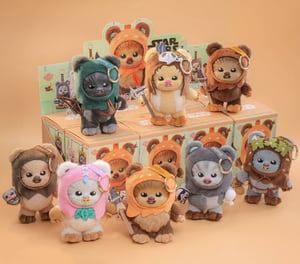 Track Stock of Ewoks Cosbi Mystery Plush Keychain Collection Blind Box