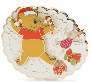 Track Stock of Winnie the Pooh and Piglet Holiday Pin 2025 
