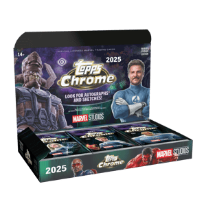 Track Stock of 2025 Topps Marvel Studios Chrome - Hobby Box Track Stock of 2025 Topps Marvel Studios Chrome - Hobby Box