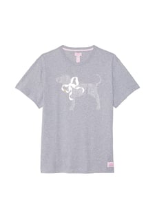 Track Stock of PINK x LoveShackFancy Campus Cotton Tee