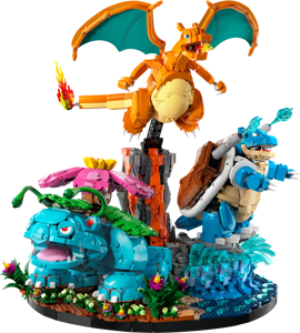 Track Stock of LEGO Pokemon Venusaur, Charizard and Blastoise