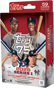 Track Stock of 2026 Topps Series 1 Baseball Hanger Box Track Stock of 2026 Topps Series 1 Baseball Hanger Box