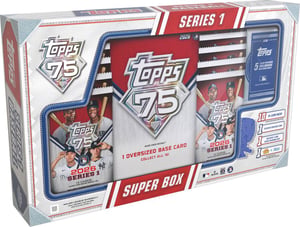 Track Stock of 2026 Topps Baseball Series 1 Super Box Track Stock of 2026 Topps Baseball Series 1 Super Box