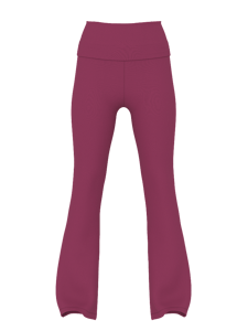 Track Stock of All-Day Cotton Foldover Flare Leggings