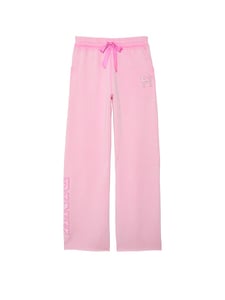 Track Stock of PINK x LoveShackFancy Wide-Leg Sweatpants