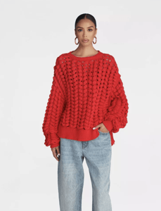 Track Stock of Women's Pullover Sweater The Chunky Knit Crew Track Stock of Women's Pullover Sweater The Chunky Knit Crew