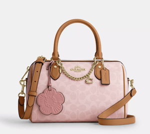 Track Stock of Rowan Satchel Bag In Signature Canvas With Charms