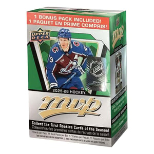 Track Stock of 2025-26 Upper Deck NHL MVP Hockey Blaster Box Track Stock of 2025-26 Upper Deck NHL MVP Hockey Blaster Box