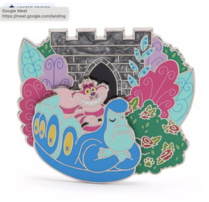 Track Stock of Cheshire Cat and Caterpillar – Alice in Wonderland Pin