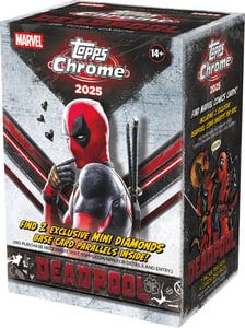 Track Stock of 2025 Topps Chrome Deadpool Value Box Track Stock of 2025 Topps Chrome Deadpool Value Box