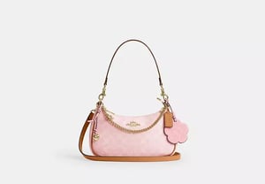 Track Stock of Coach Teri Shoulder Bag In Signature Canvas With Charms