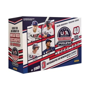 Track Stock of 2026 Panini USA Stars & Stripes Prizm Baseball Mega Box Track Stock of 2026 Panini USA Stars & Stripes Prizm Baseball Mega Box
