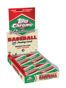 Track Stock of 2025 Topps Chrome Platinum Baseball - Hobby Box Track Stock of 2025 Topps Chrome Platinum Baseball - Hobby Box