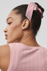 Track Stock of Alo Love Knots Tie Scrunchie