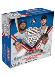 Track Stock of 2026 Topps Series 2 Baseball Mega Box Track Stock of 2026 Topps Series 2 Baseball Mega Box