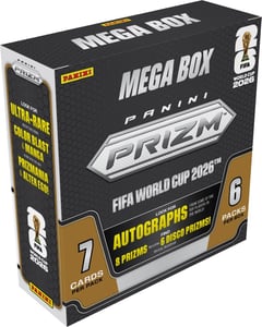 Track Stock of Panini America 2026 PRIZM FIFA World Cup Mega Box Track Stock of Panini America 2026 PRIZM FIFA World Cup Mega Box
