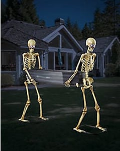 Track Stock of 5 Ft LED Skeletons with Coffin